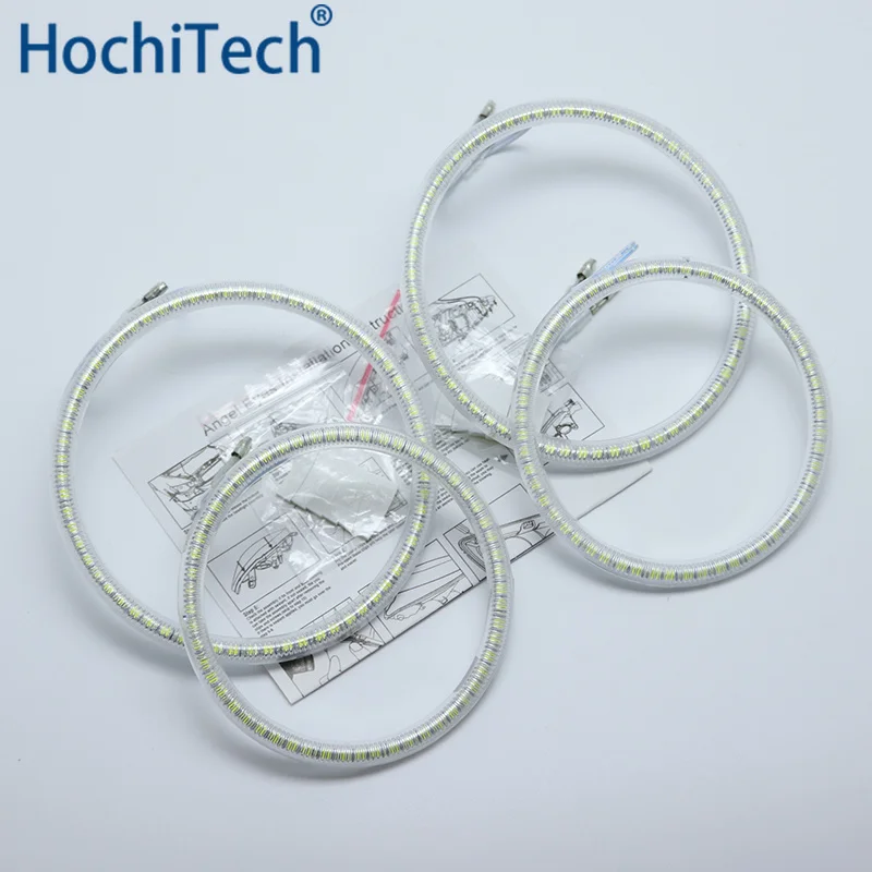 Ультра яркие красные/зеленые/Белый светодиодный глаза ангела halo Кольцо Комплект