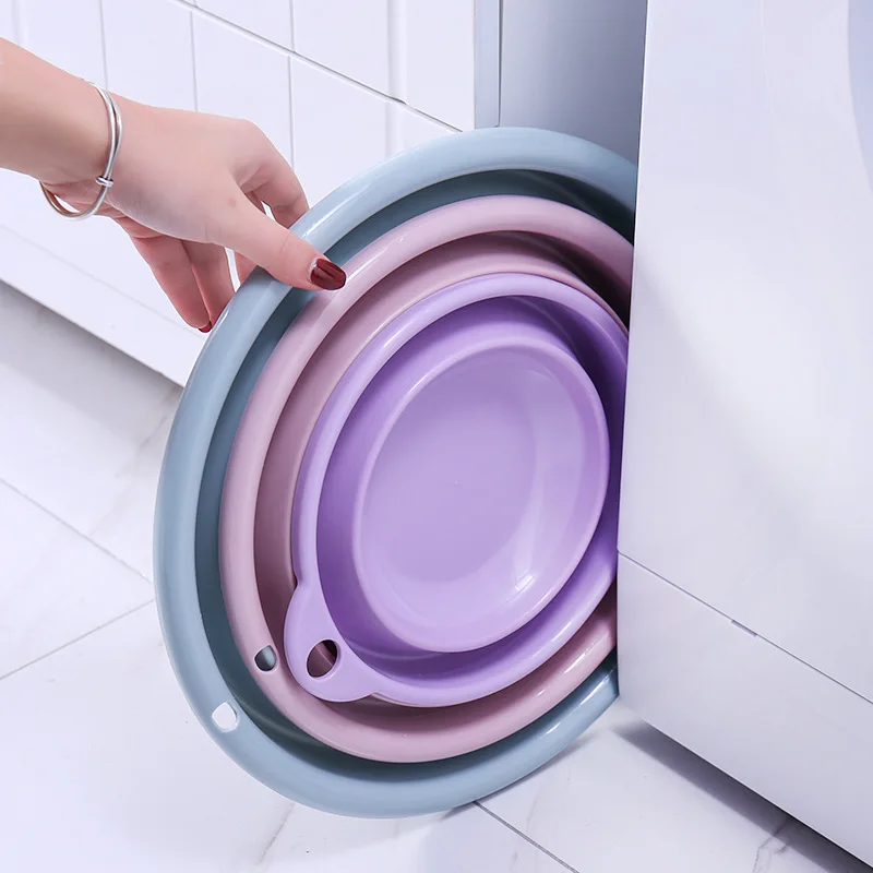 Portable Travel Outdoor Folding Basin Laundry Wash Dish Hanging Student Military Training | Дом и сад