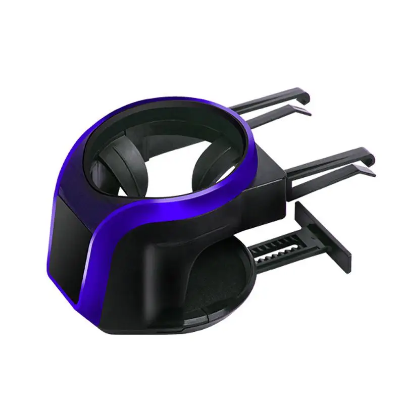 Car Air Conditioning Air Outlet Water Cup Drink Holder Car Magnet Mobile Phone Bracket Multi-function Fixed Hanging Cup Holder - Цвет: Синий