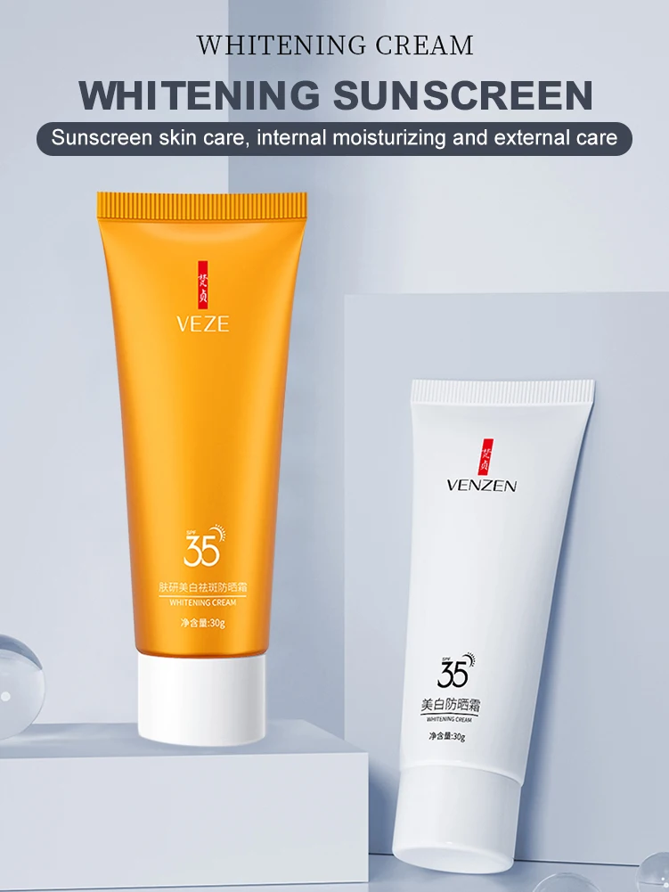 SPF35 солнцезащитный крем UVA UVB защита от воды-устойчивые Осветляющий увлажняющий