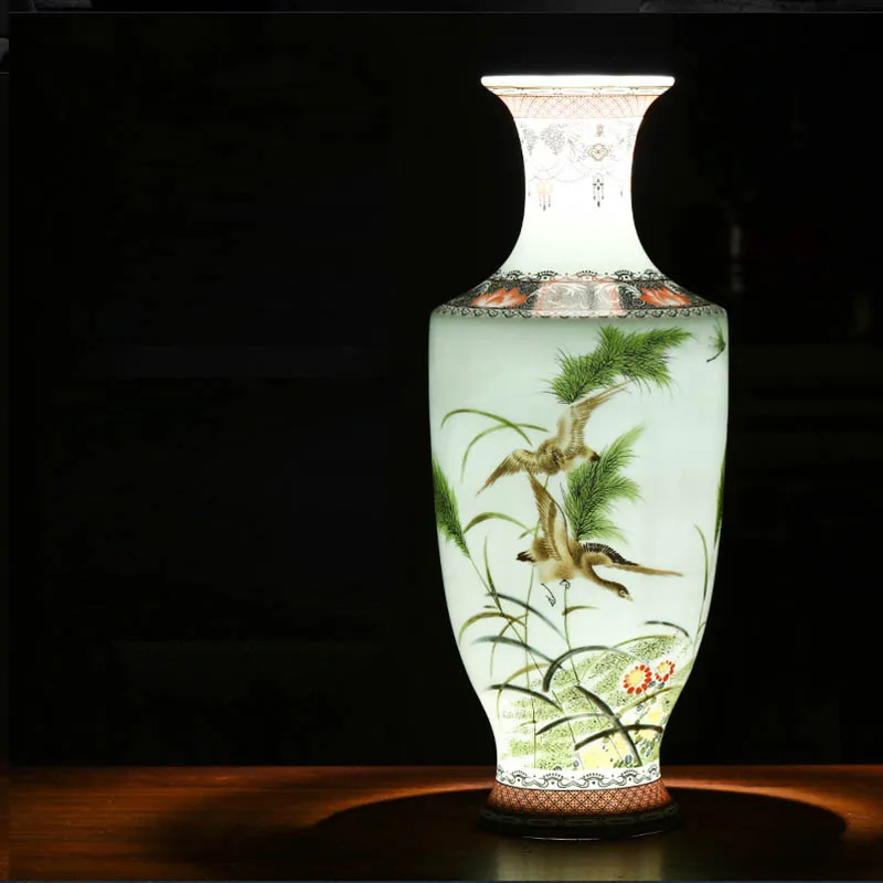 

New Arrival Classic Traditional Antique Jingdezhen Chinese Porcelain Flower Vase For Home Office Decor