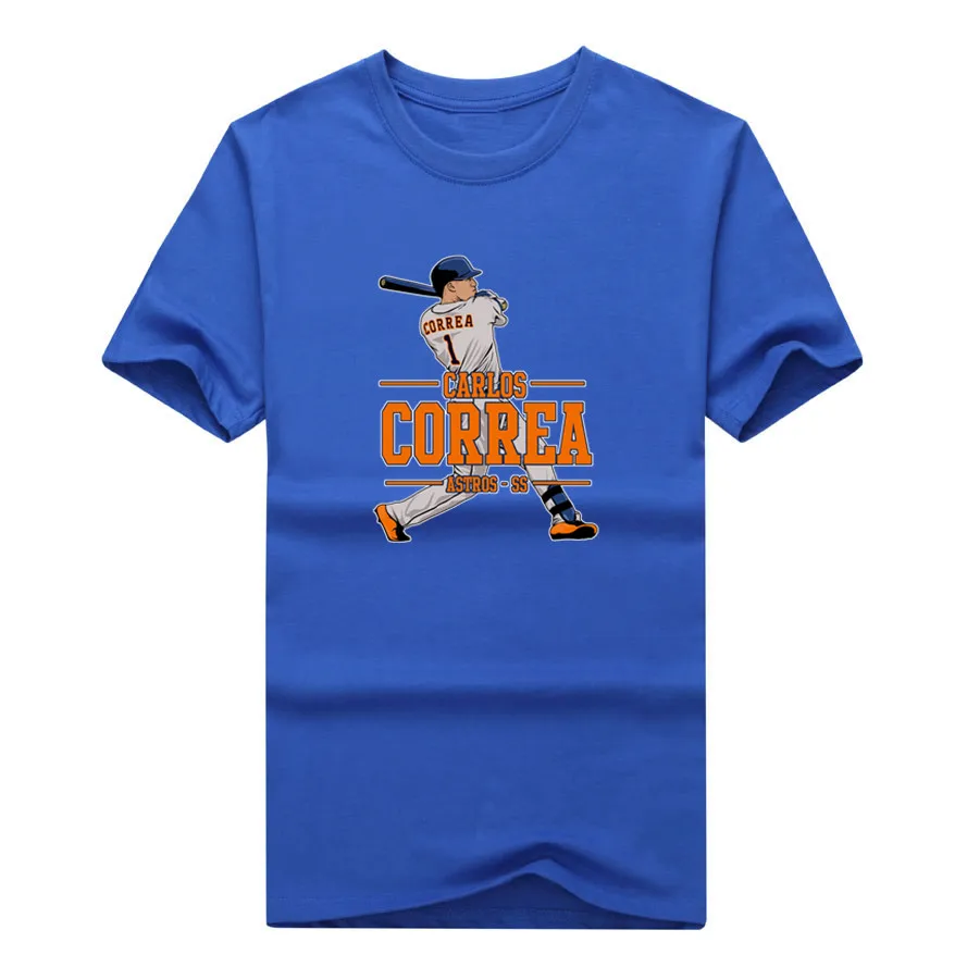 

Men #1 Carlos Correa T-shirt Tees Short Sleeve T SHIRT Men's Fashion W1209002