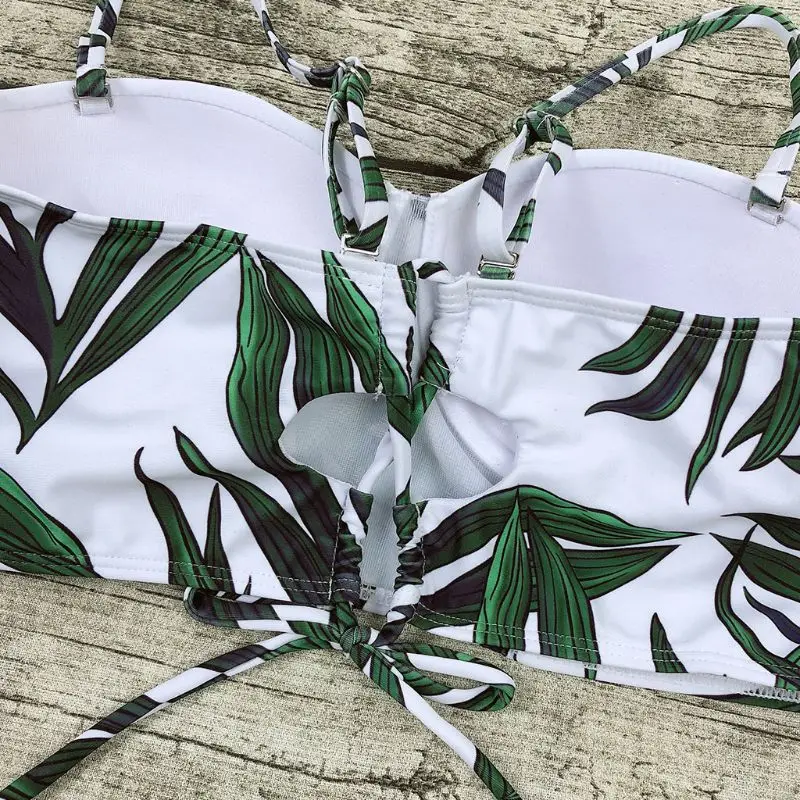 Комплект бикини женский из двух предметов пикантный купальник с пуш-ап на