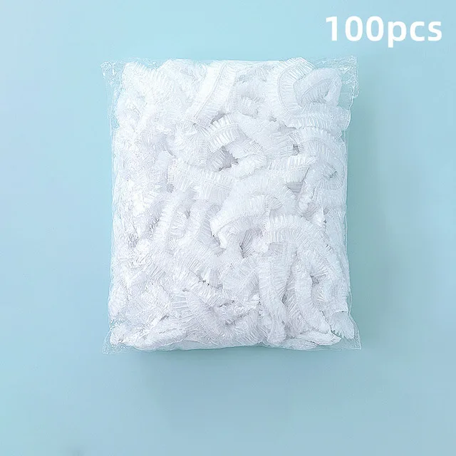 

100Pcs Elastic Food Storage Covers Kitchen Organizer Dust-Proof Elastic Food Covers Refrigerator Fresh-Keeping Cover