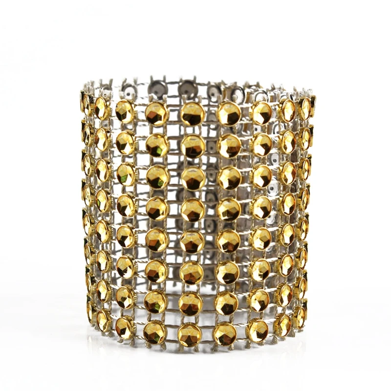 10 шт кольца для салфеток Держатели свадьбы Стразы Пояса стула банкетный ужин