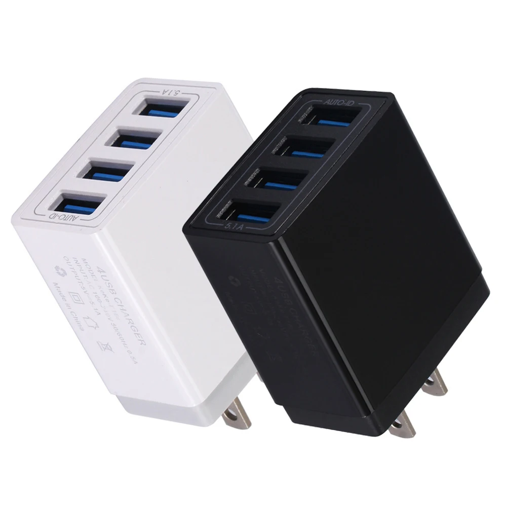 Быстрая зарядка с 4 портами QC 3 0 usb хаб настенное зарядное устройство адаптер