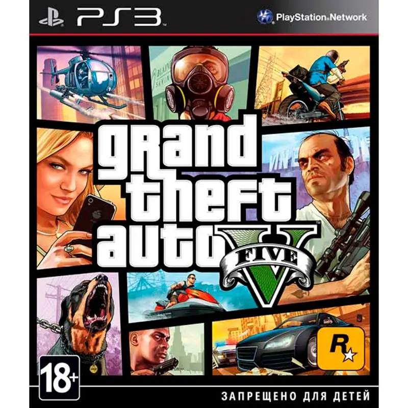 Игра Grand Theft Auto V (GTA 5) б/у (PS3) (rus sub) | Электроника