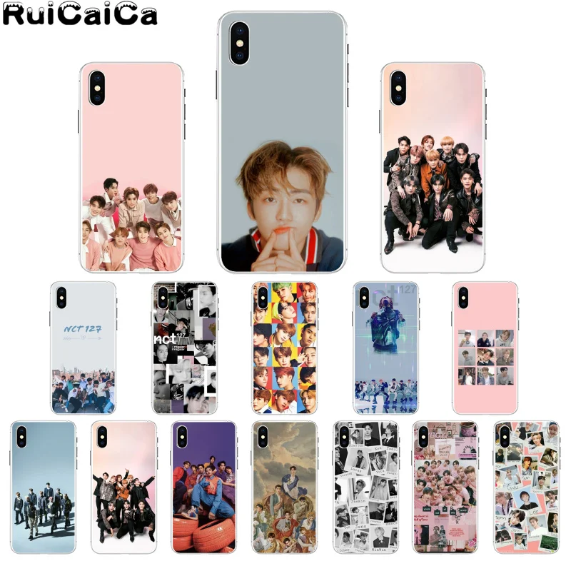 RuiCaiCa чехол для телефона с рисунками KPOP K.A.R.D MONSTA X NCT 127 для Apple iPhone 8 7 6 6S Plus XS MAX 5 5S SE XR.
