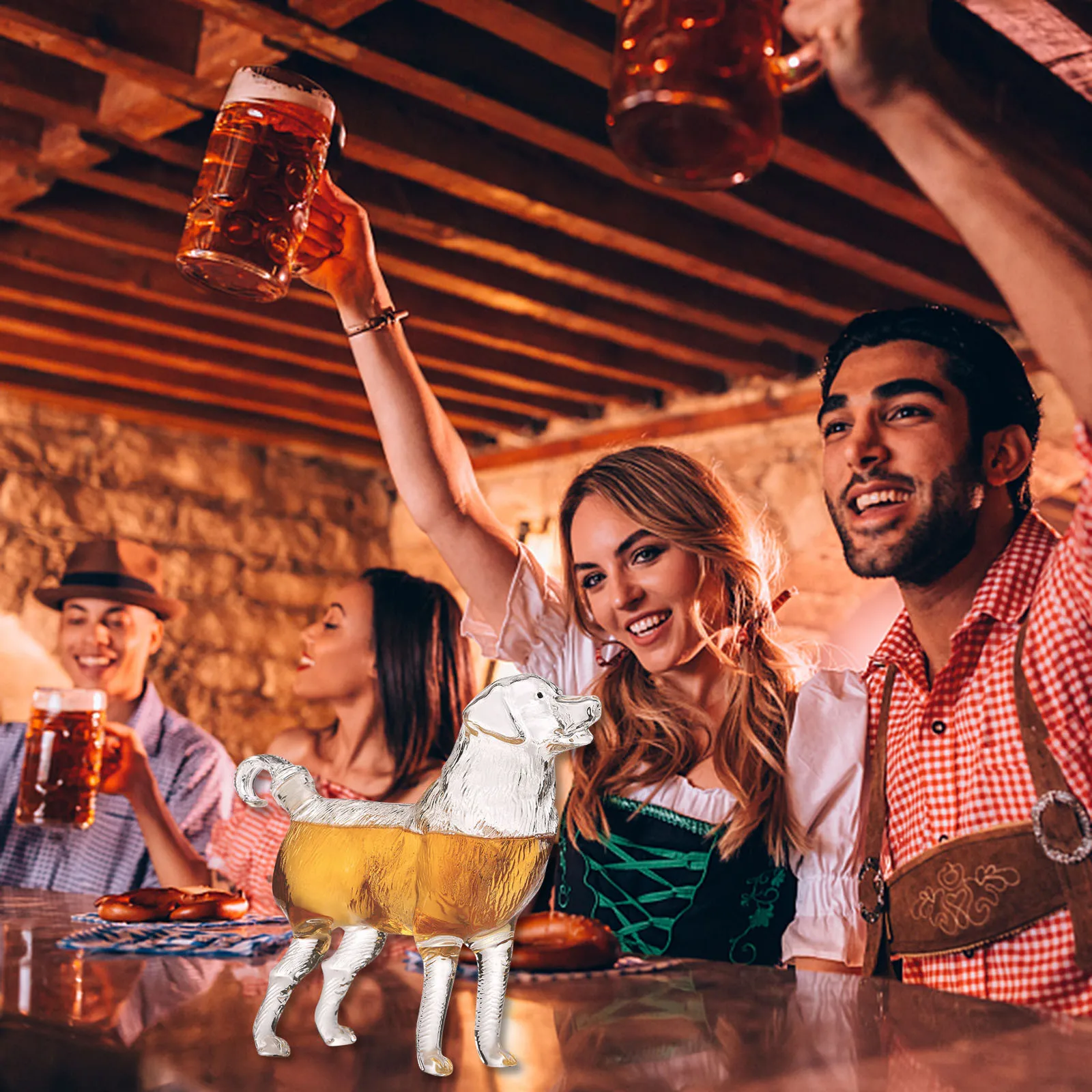 Этот графин для виски собак станет идеальным центральным предметом украшения