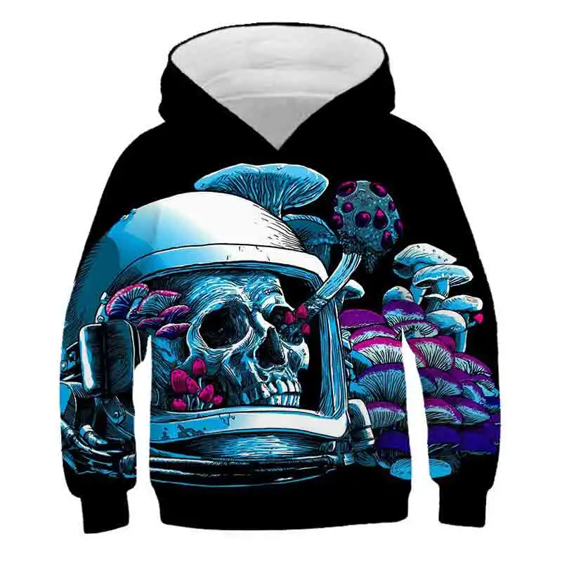 

2020 Funny Design Hoody Astronaut Clean The Space 3D Sweatshirt boys girls Long Sleeve Hooded Tracksuit Black Hoodies pullover