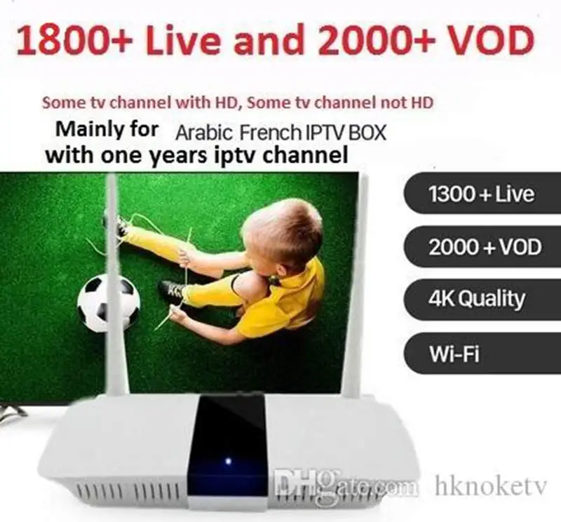 IP tv Box Q1604 с NOKE tv H265 IP tv LIVE tv+ VOD Android устройства 12 месяцев 1800+ LIve 2000+ VOD французский арабский IP tv Box