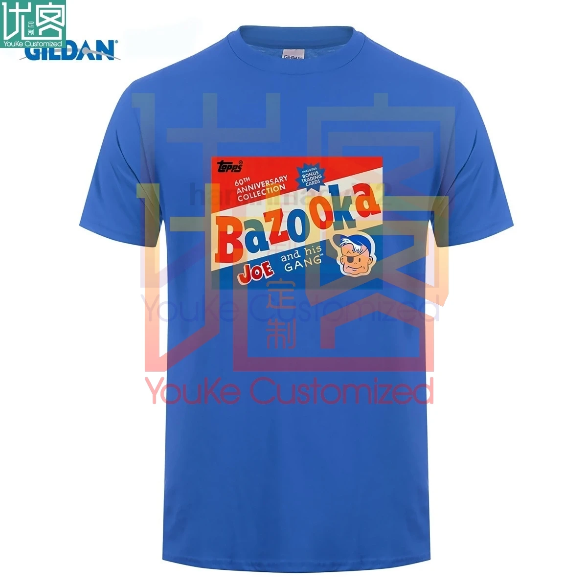 Повседневные рубашки для мужчин Топ Bazooka Bubble Gum Мужская хлопковая футболка с