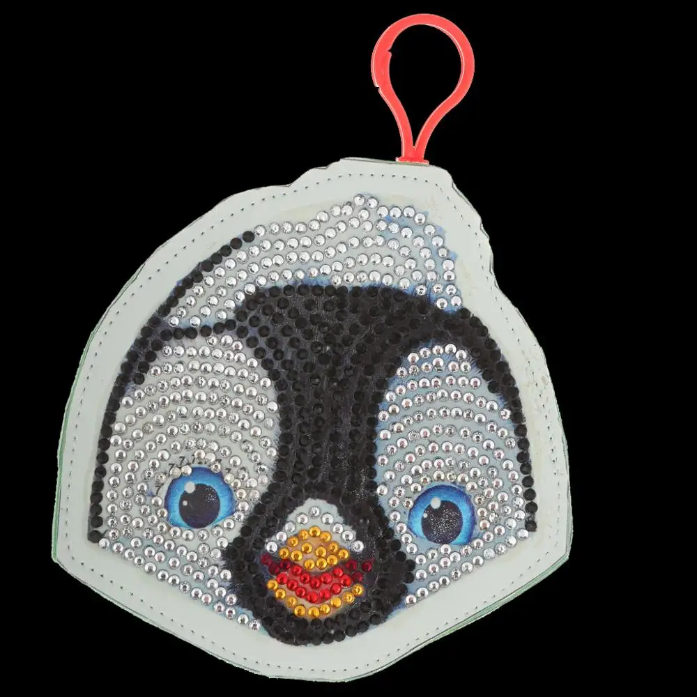 Penguin Shaped Keychain Pendant 3D DIY Point Drill Key Chain Coin Purse Diamond Painting Decoration key Ring Pendants ornaments | Дом и сад