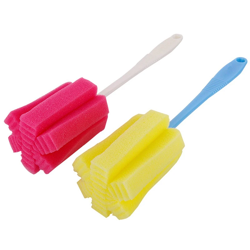 4 шт. долговечная щетка Чистящая губка чистые уборка скребок для бутылок Кухня