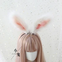 japanese handmade lolita simulation animal ears kc rabbit ear hair accessories hairpin headband lolita plush