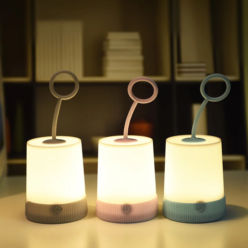 

LED Night Light Silicone Touch Sensor Colors Light Adjustable Table Lamp Light for Room Kid Baby Bedroom Home Light Decoration