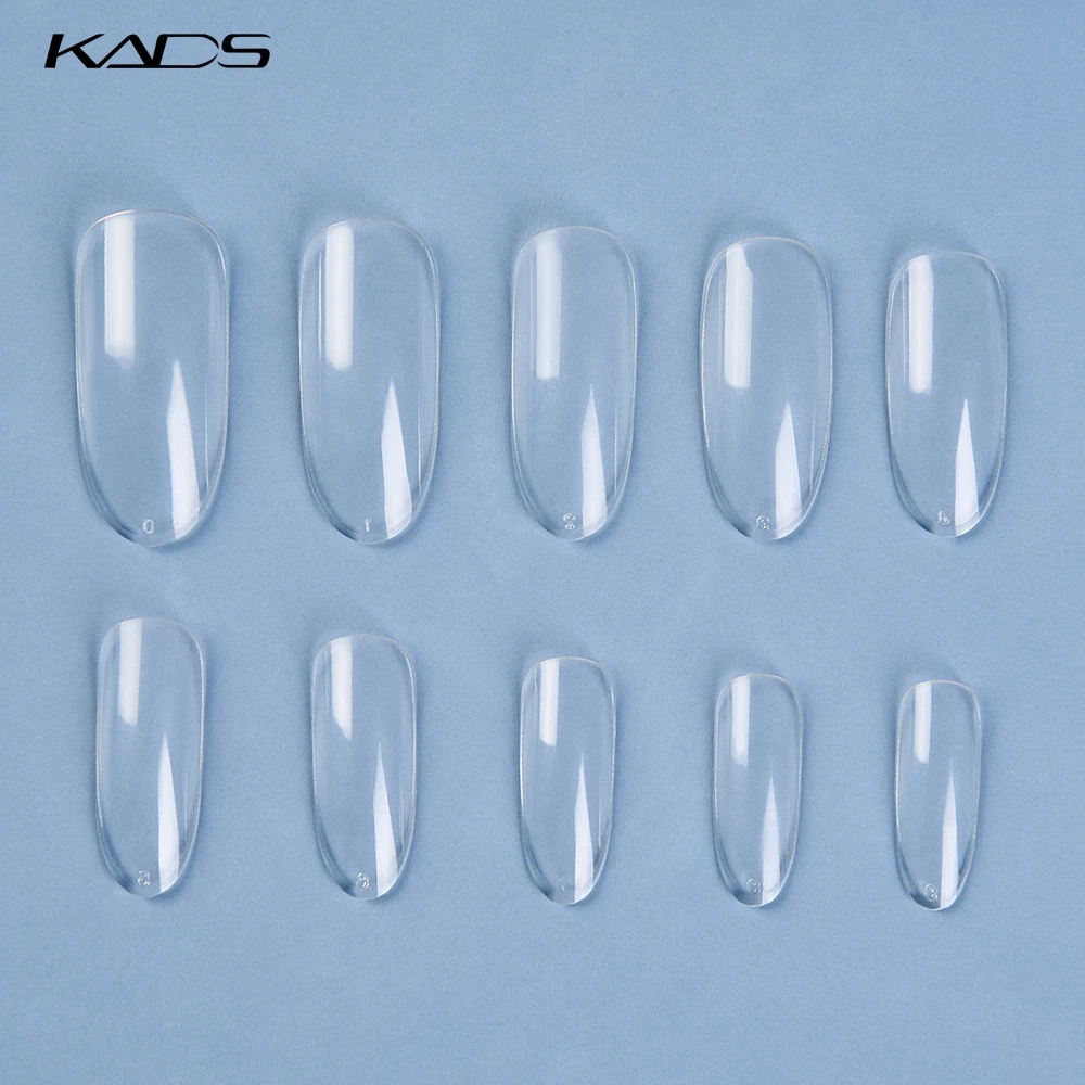 KADS 500 шт./пакет Ясно/Натуральный/Белый Nail Art Круглый Конец Овальные Накладные