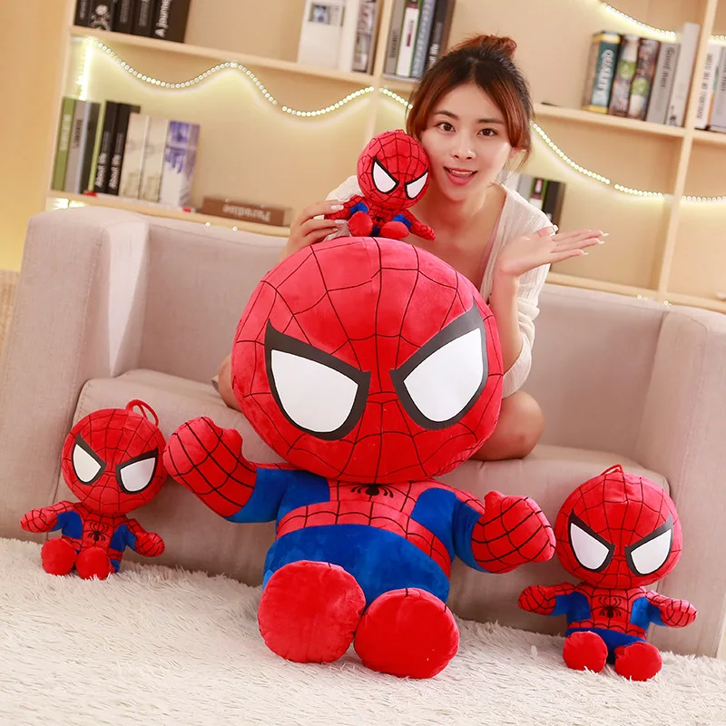 Плюшевые игрушки Marvel Disney Человек паук Капитан Америка Мстители мягкие куклы
