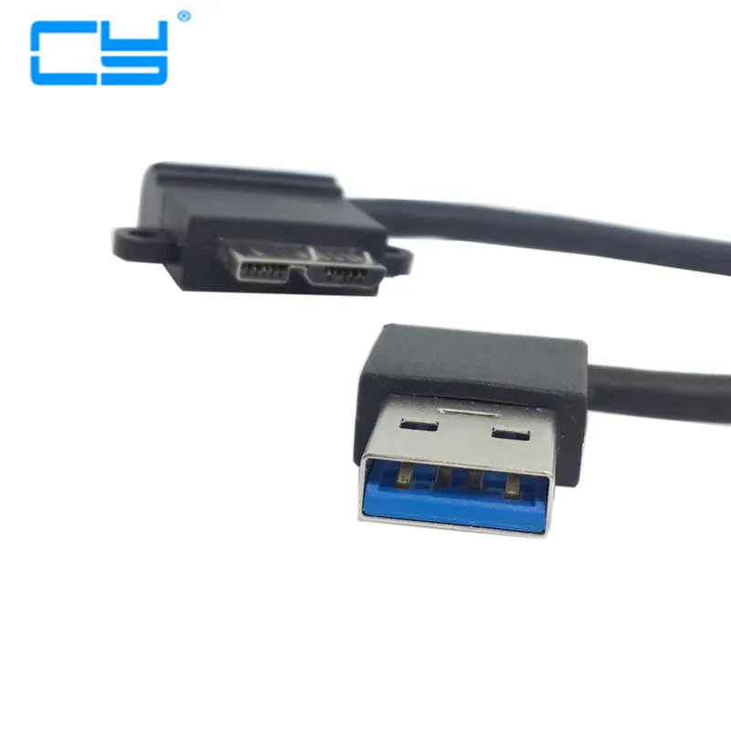 20 см USB 3 0 левый угловой A штекер Micro B Male 10 Pin короткий адаптер AM/ MicroB кабель для