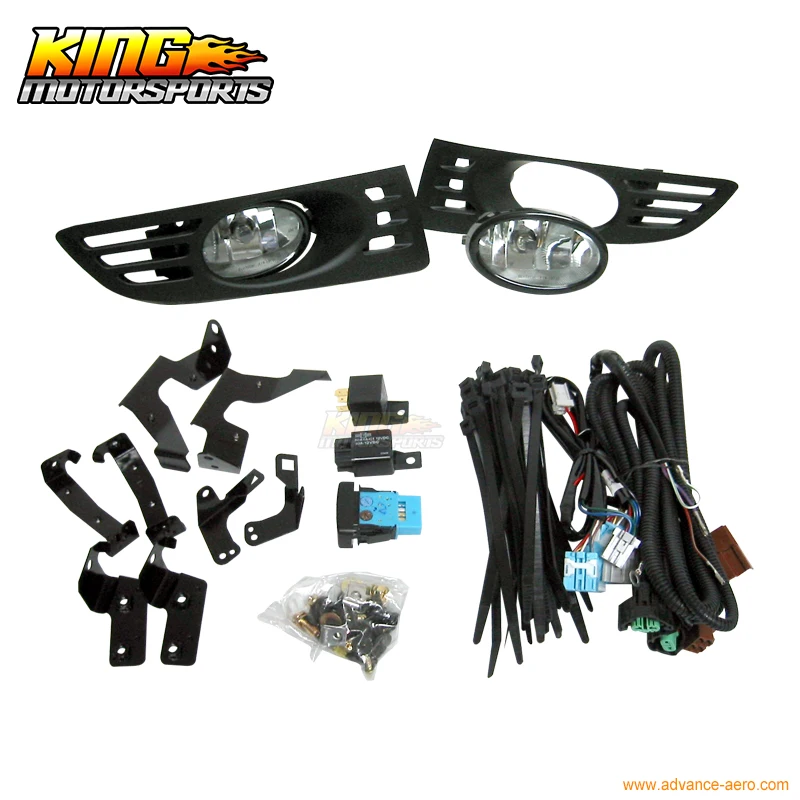 Подходит для 2003-2005 Honda Accord 2 двери купе JDM прозрачные линзы Противотуманные фары и