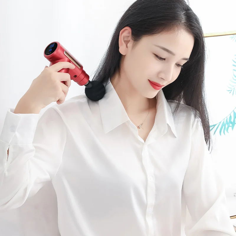 

Massage Gun Deep Tissue Percussion Muscle For Pain Relief Fascia Electric Body Massager