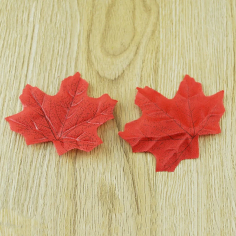 100pcs/pack Artificial Decorative Flowers Maple Fall Leaves Home Garden Decor Scrapbooking Diy Crafts | Дом и сад