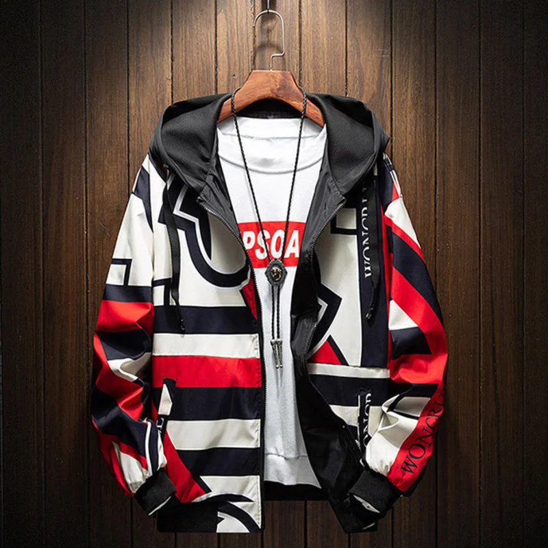 

2021 Autumn Men Reversible Running Jacket Coats Windbreaker Cycling Jersey Hooded Zipper Windproof Outwear Clothing Ropa Hombre