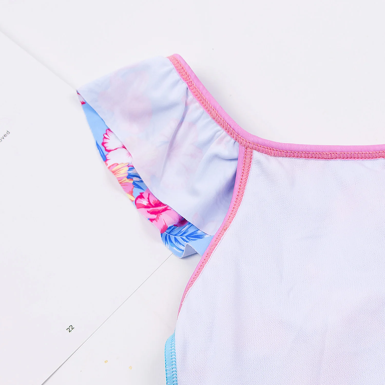 Детский слитный купальник с принтом фламинго для девочек оборкой 2020 детский