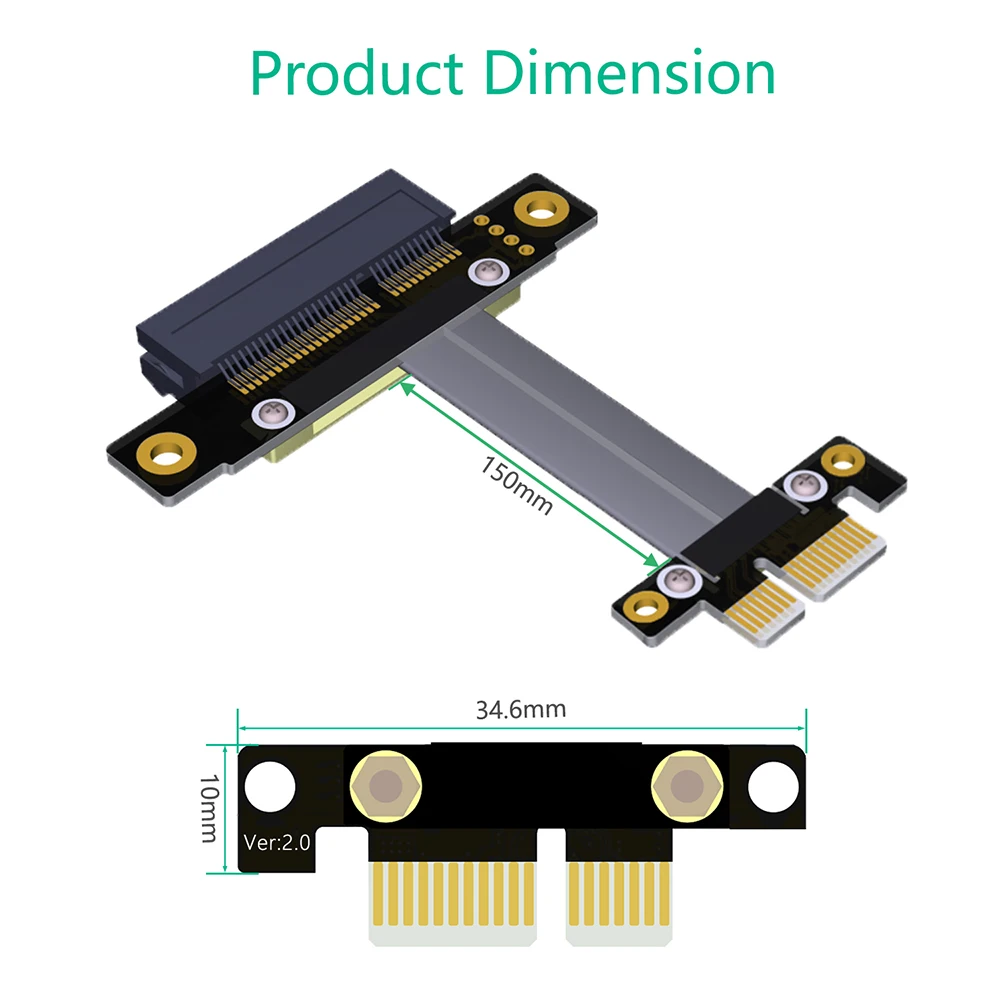 

High Quality PCI-e PCI Express 4X to 1X Extension cable