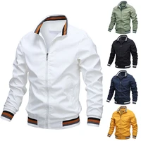 2021 mens bomber jacket outdoor sports lightweight outwear male casual coat jogger soft shell tops oversized mens clothing