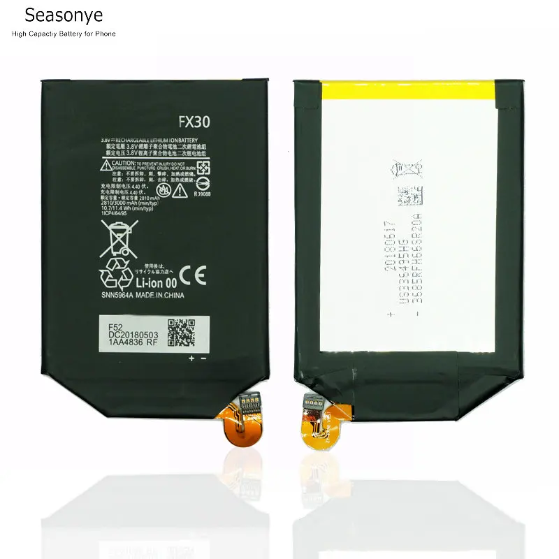 Seasonye 2810mAh 10.7Wh FX30 Сменный аккумулятор для Motorola Moto X Pure Edition Style + 2 XT1570 XT1572 XT1575 |