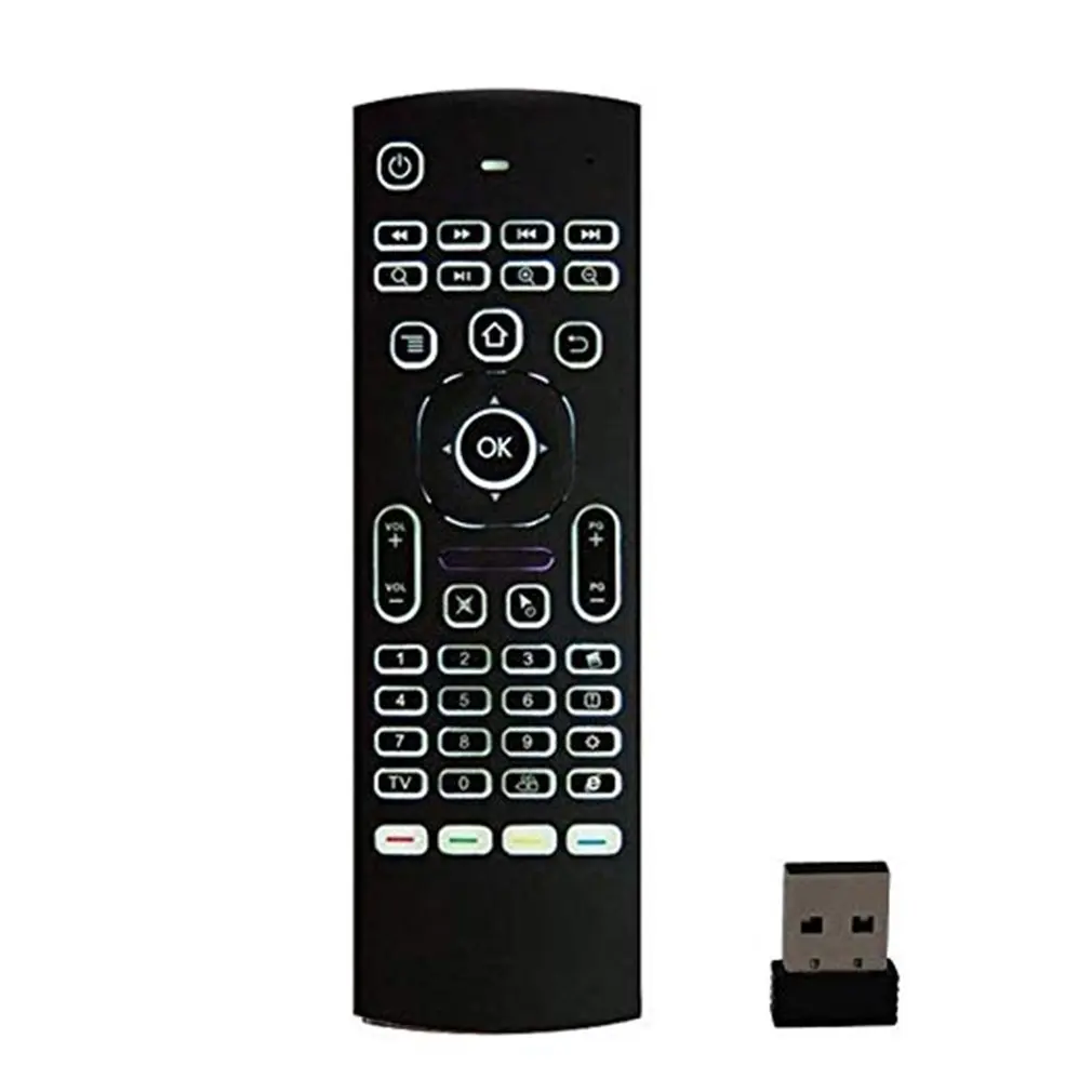 Mx3 Air Mouse Voice версия с задней подсветкой Android Smart Wireless Remote Control T3 And Keyboard|Пульты ДУ| |