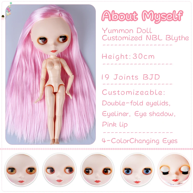 Кукла Neo Blyth на заказ шарнирная кукла NBL с блестящим лицом 1/6 OB24 BJD для девочек