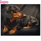 Алмазная живопись такса Стразы полный квадрат круглая дрель Diy 5d алмазная вышивка животных милая собака Вышивка крестом Мозаика Искусство