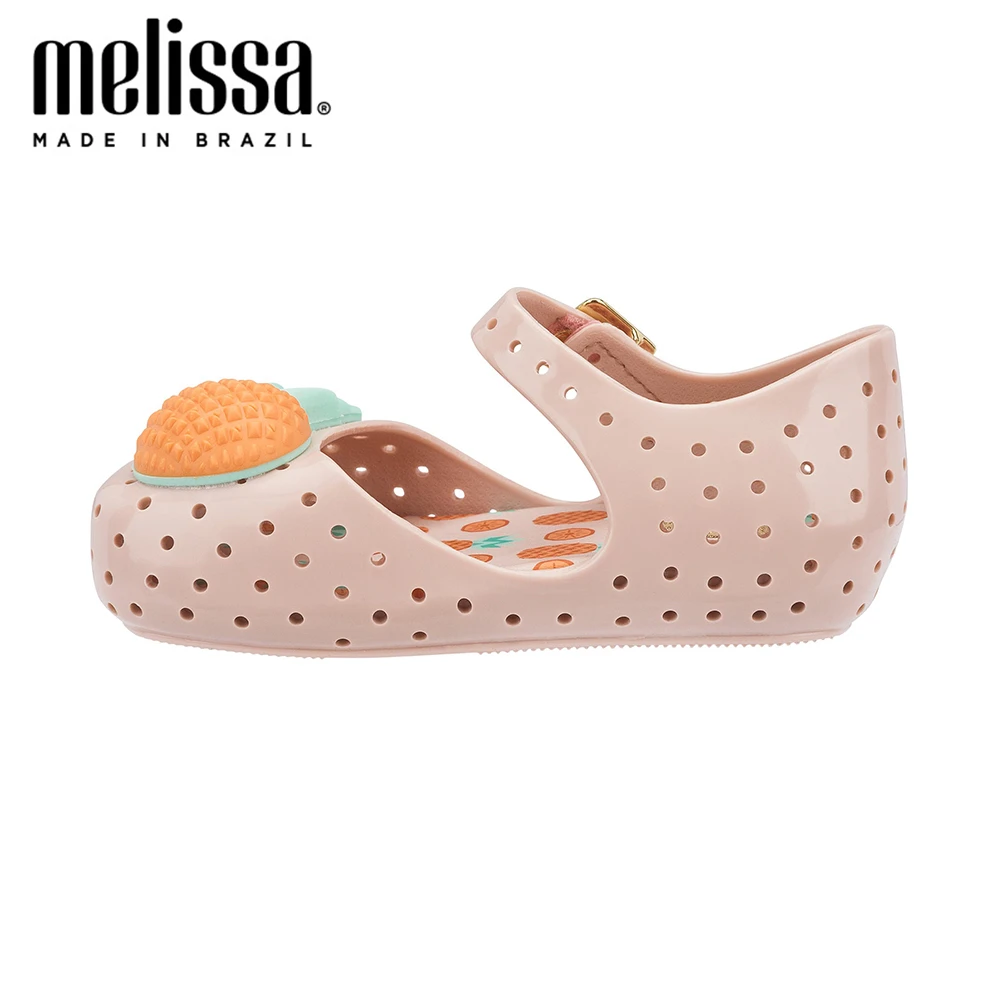 Мини Melissa Furadinha VII желеобразная обувь с ананасом для девочек летняя сандалии