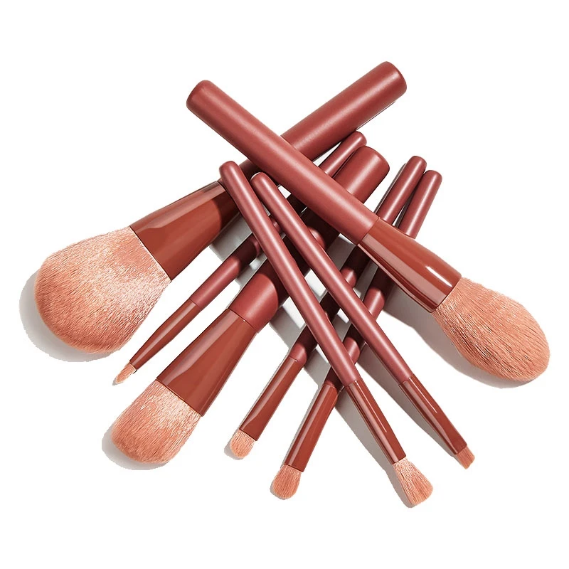 

Кисти для макияжа 8 шт., набор кистей для макияжа глаз, кисти для растушевки теней, нейлоновые косметические инструменты, набор необходимых п...