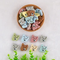 kovict 50100200pcs animal deer shape silicone beads baby molar teether bead diy pacifier chain jewelry accessories