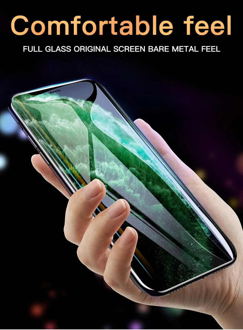 15D изогнутый край Полное покрытие из закаленного стекла на iPhone 11 Pro MAX протектор экрана для iPhone X XR XS MAX защитная пленка
