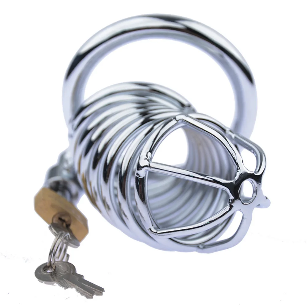 Мужская клетка для пениса из нержавеющей стали бондаж на пенис кольцо секс