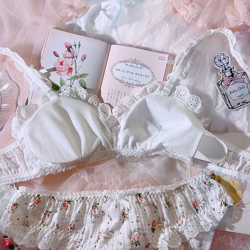 Японская милая девушка корейское красивое нижнее белье Женский комплект из