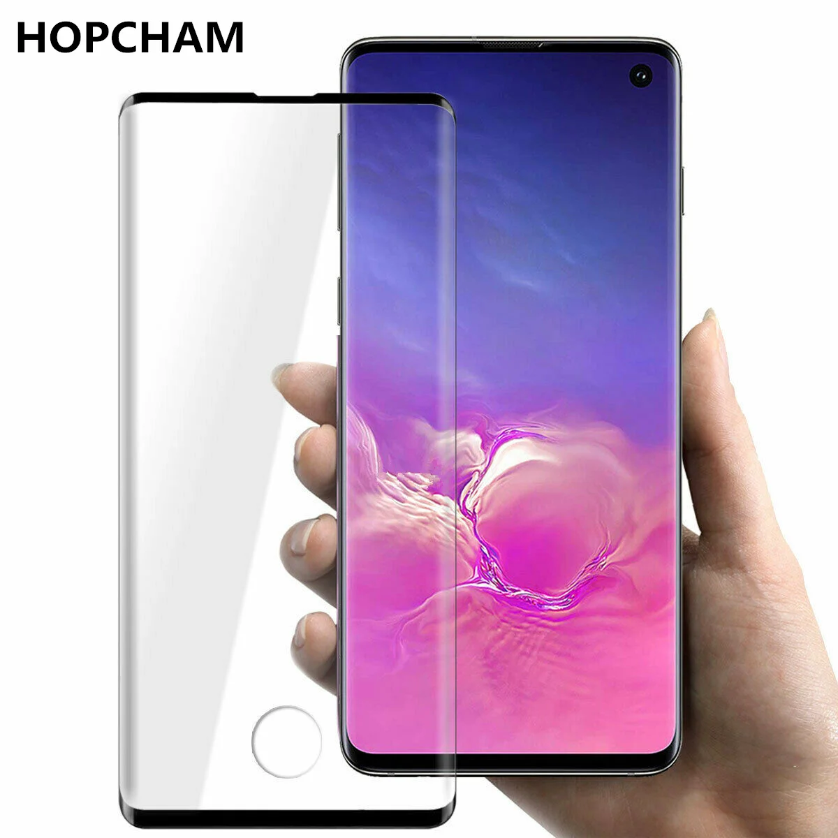 Защитное стекло HOPCHAM закаленное с полным покрытием для Samsung Galaxy S10 Plus S10E S9 S8