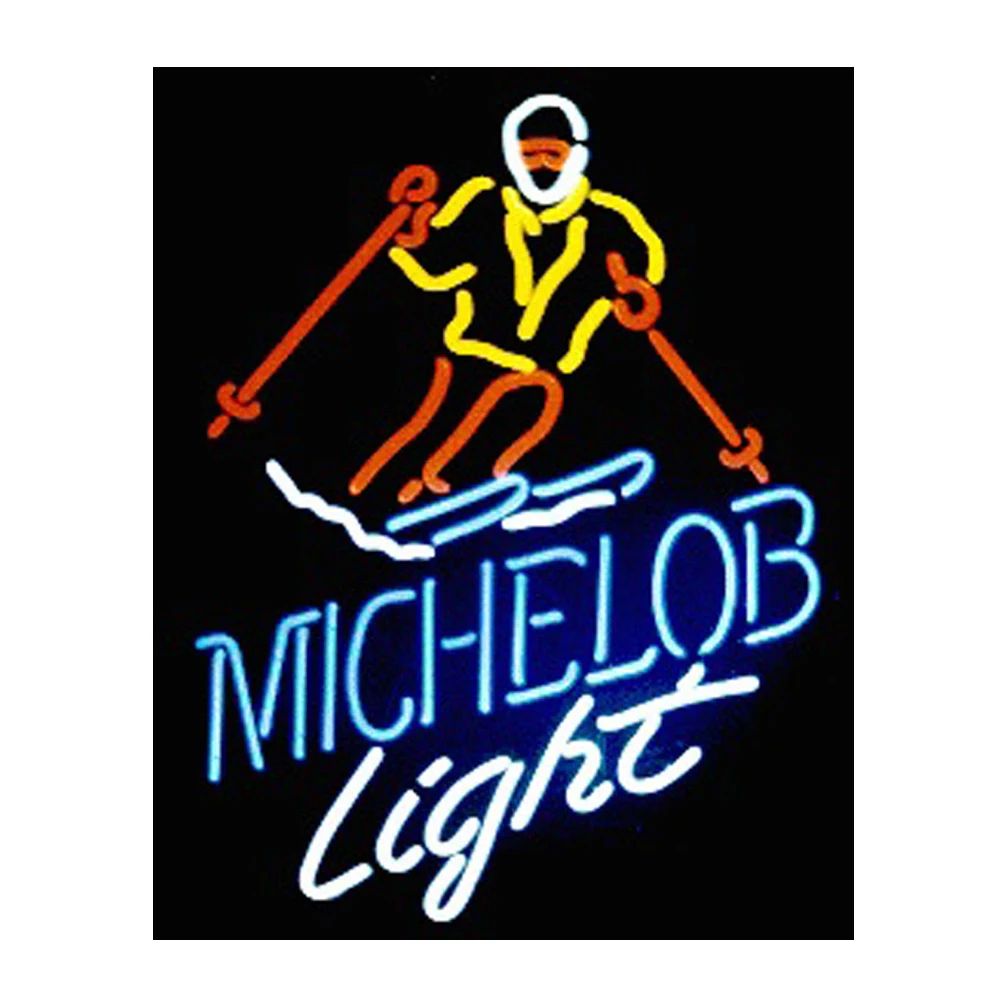Michelob светильник зимние лыжника ручной работы по индивидуальному заказу с