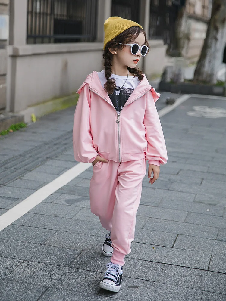 2019 одежда для малышей Детская Одежда подростков спортивный костюм девочек школы