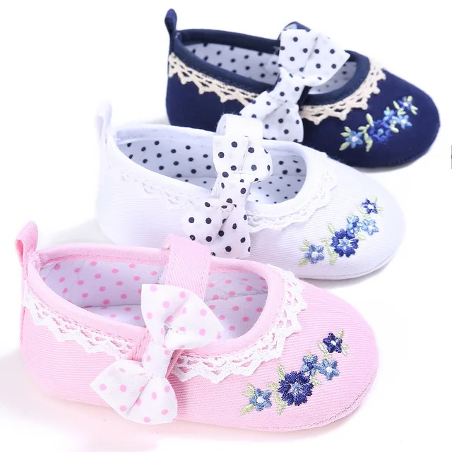 Туфли для новорожденных мягкая обувь без застежки х/б унисекс панда плоская
