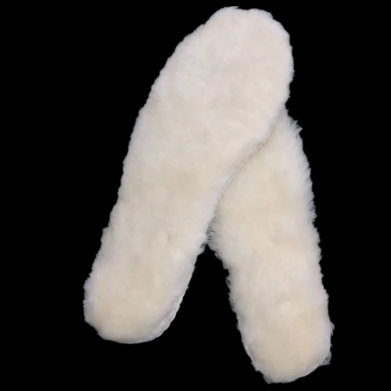 Wool insoles  for shoes Sheepskin Natural Shearling Real Fur Wool Men and women  To keep warm in winter