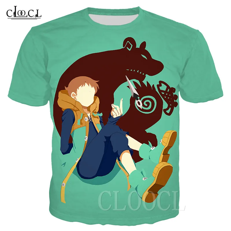 

Diane King The Seven Deadly Sins Men's T Shirt 3D Japan Anime Print Oversized Fashion Tshirt Casual Sports T-shirt For Men Women