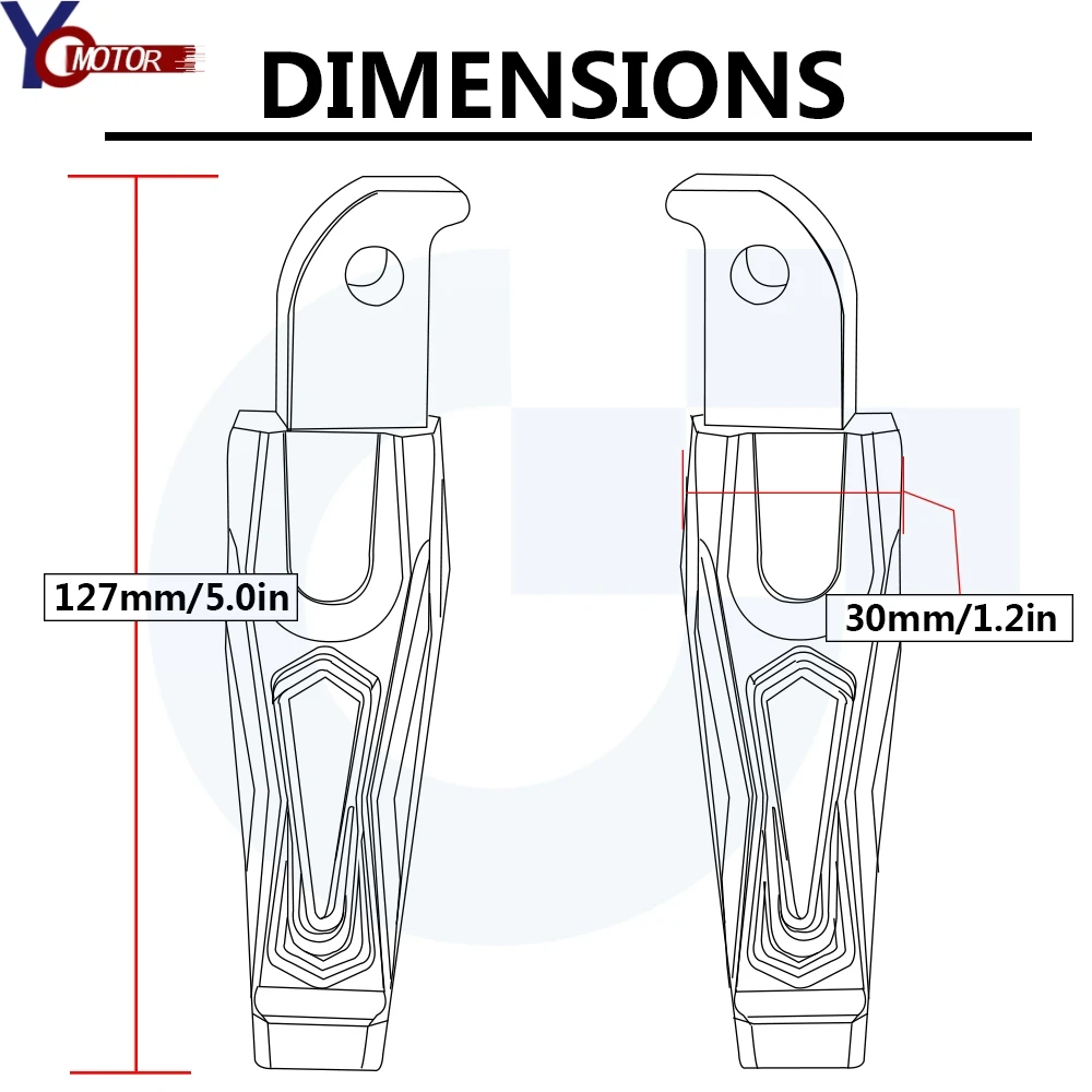 Для Yamaha MT-09 MT09 MT 09 2013 CNCFootrest мотоциклетные задние Пассажирские подножки педали складные FZ09