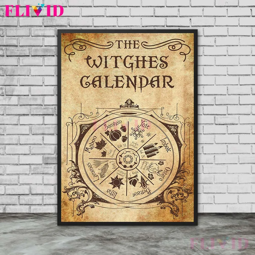 

Witches Magic Knowledge Art Painting Gifts Kitchen Witchery Funny Wall Are Canvas Painting Posters And Print Decoration Unframed