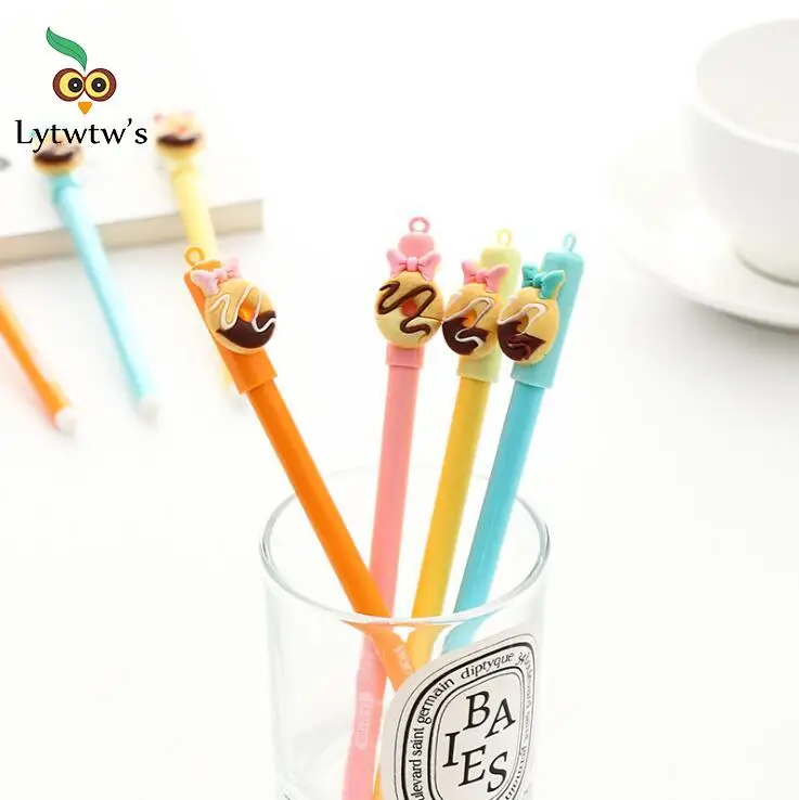 Корейские канцелярские принадлежности Lytwtw 1 шт. Милые Пончики Бабочка гелевая