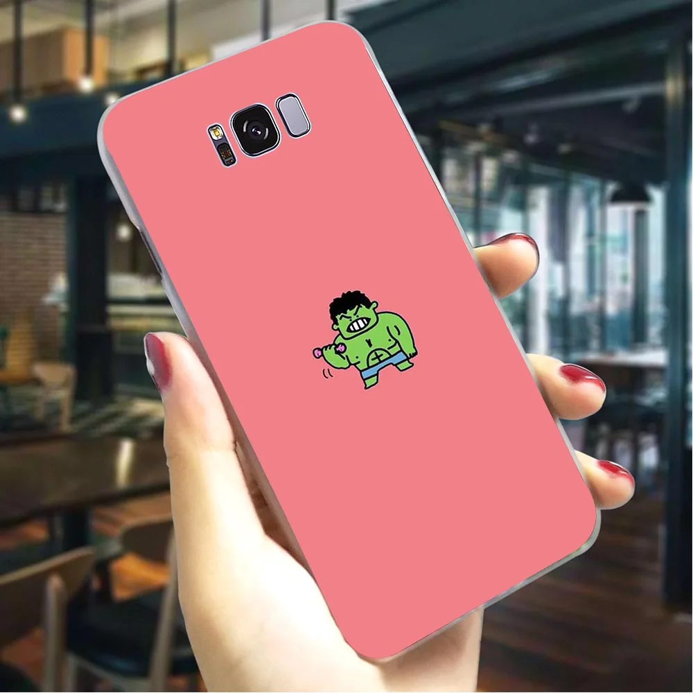 Жесткий чехол для телефона с забавным аниме героем Galaxy A5 A3/A5 A6 A8 Plus/A7 A9 2018 A10 A20 A30 A40